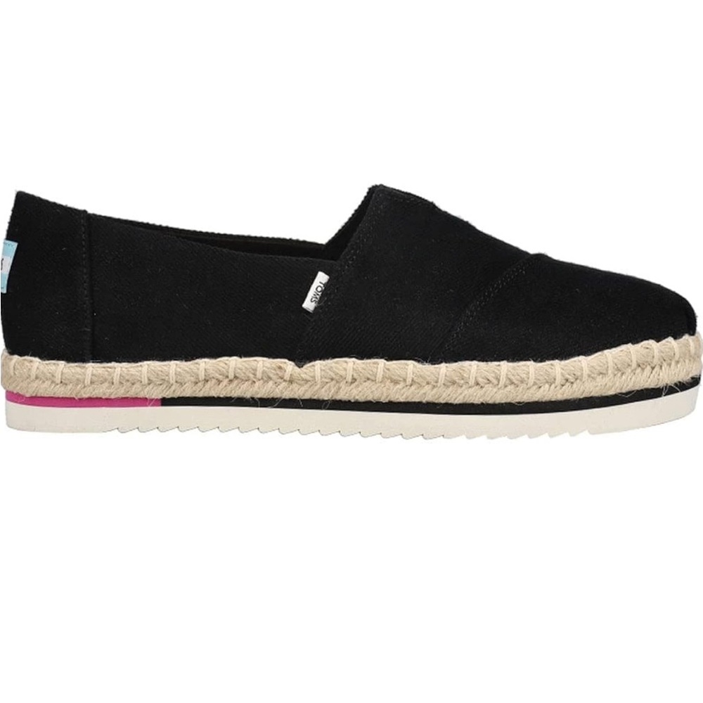 TOMS Women's Alparagta Black Slip-On Shoes